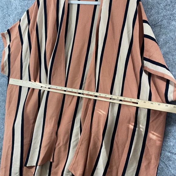 Lovers + Friends Revolve Cardigan XS/Small Striped Oversized Open Longline SS - Picture 6 of 10